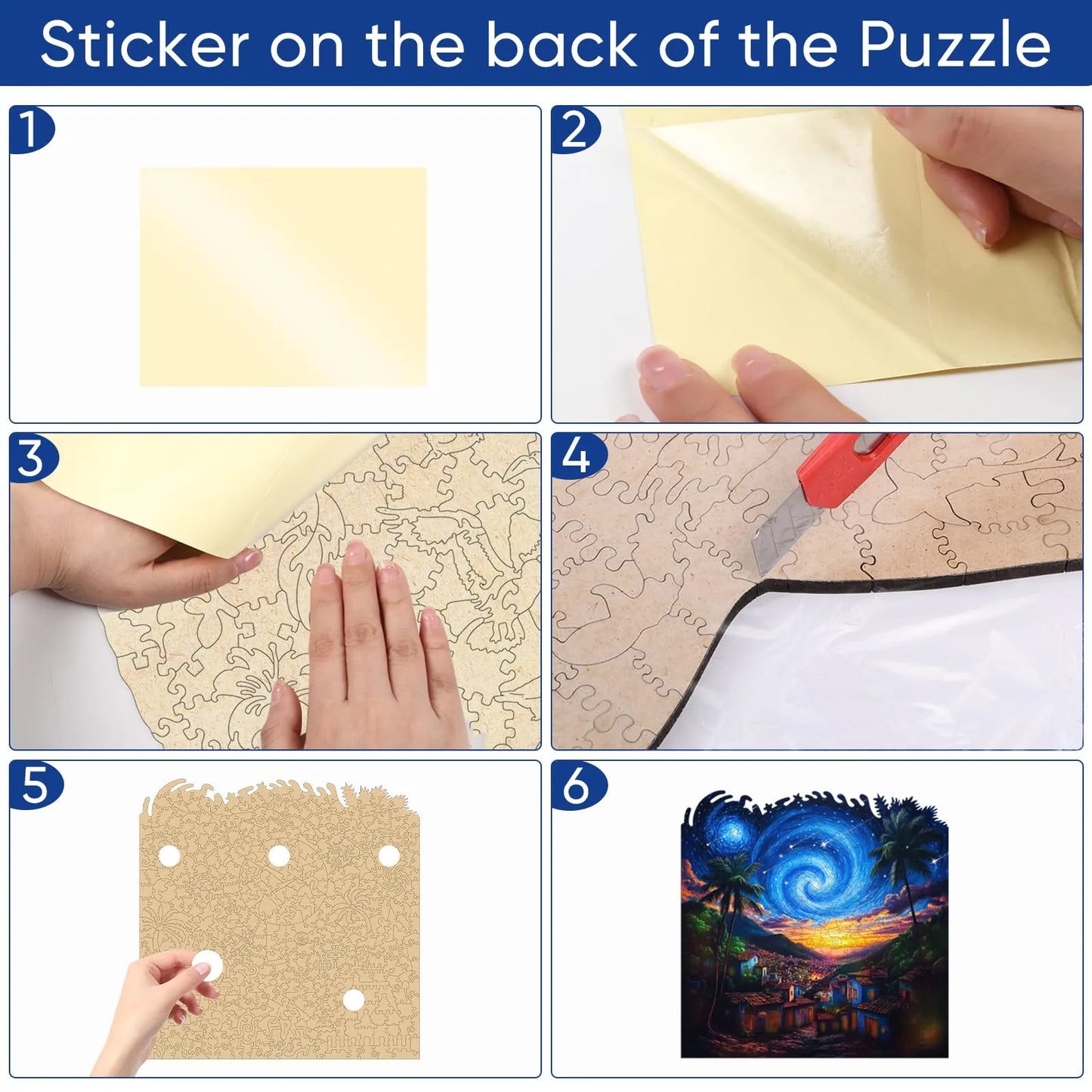 Starry Night, Wooden Jigsaw Puzzles
