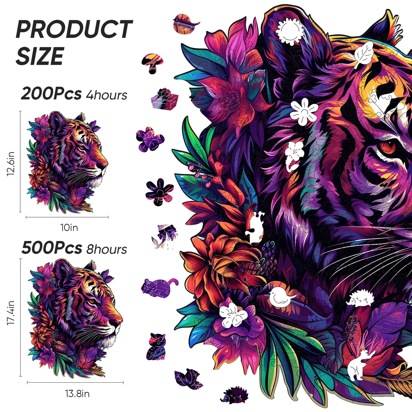 Tiger, Wooden Jigsaw Puzzles
