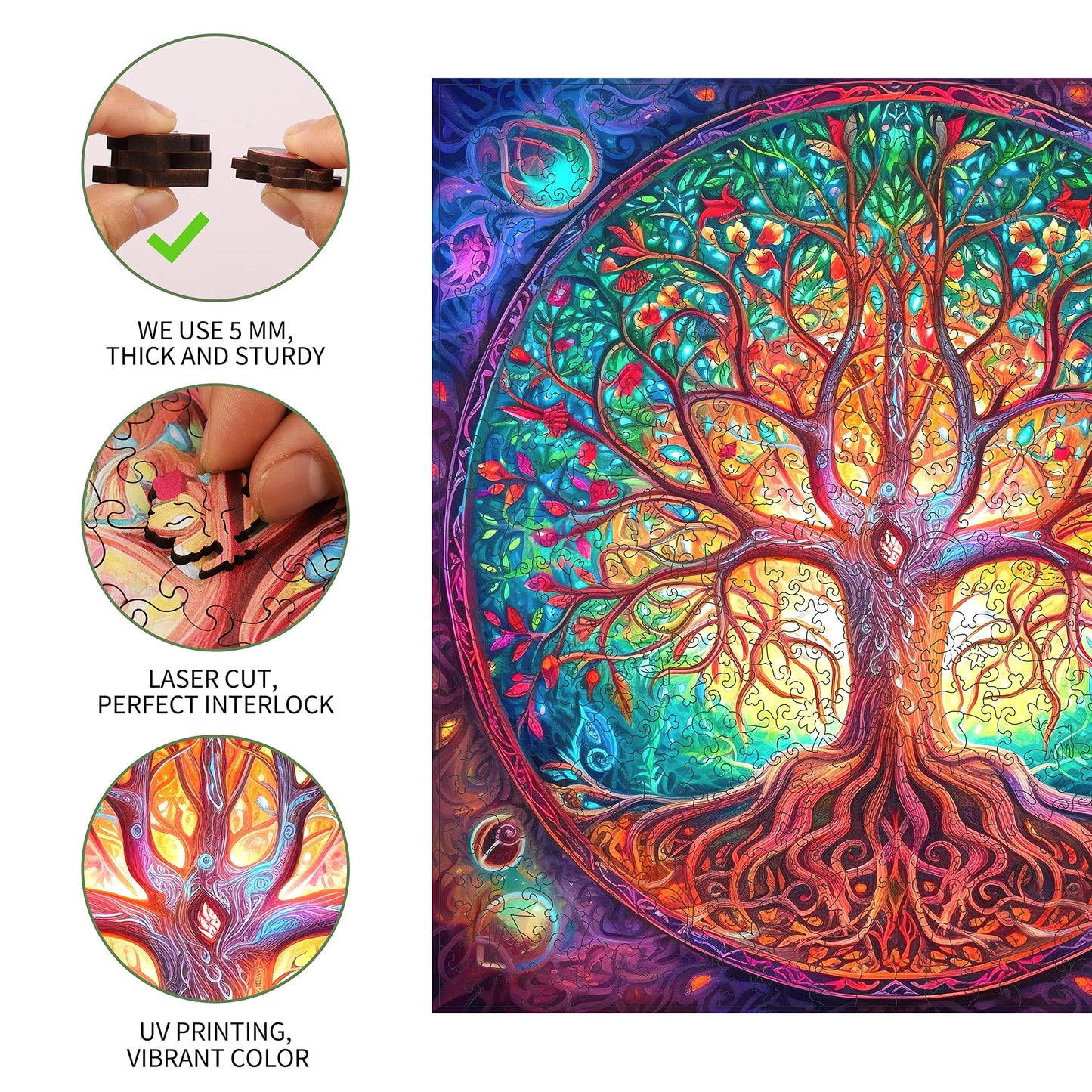 Tree of Life B, Wooden Jigsaw Puzzles