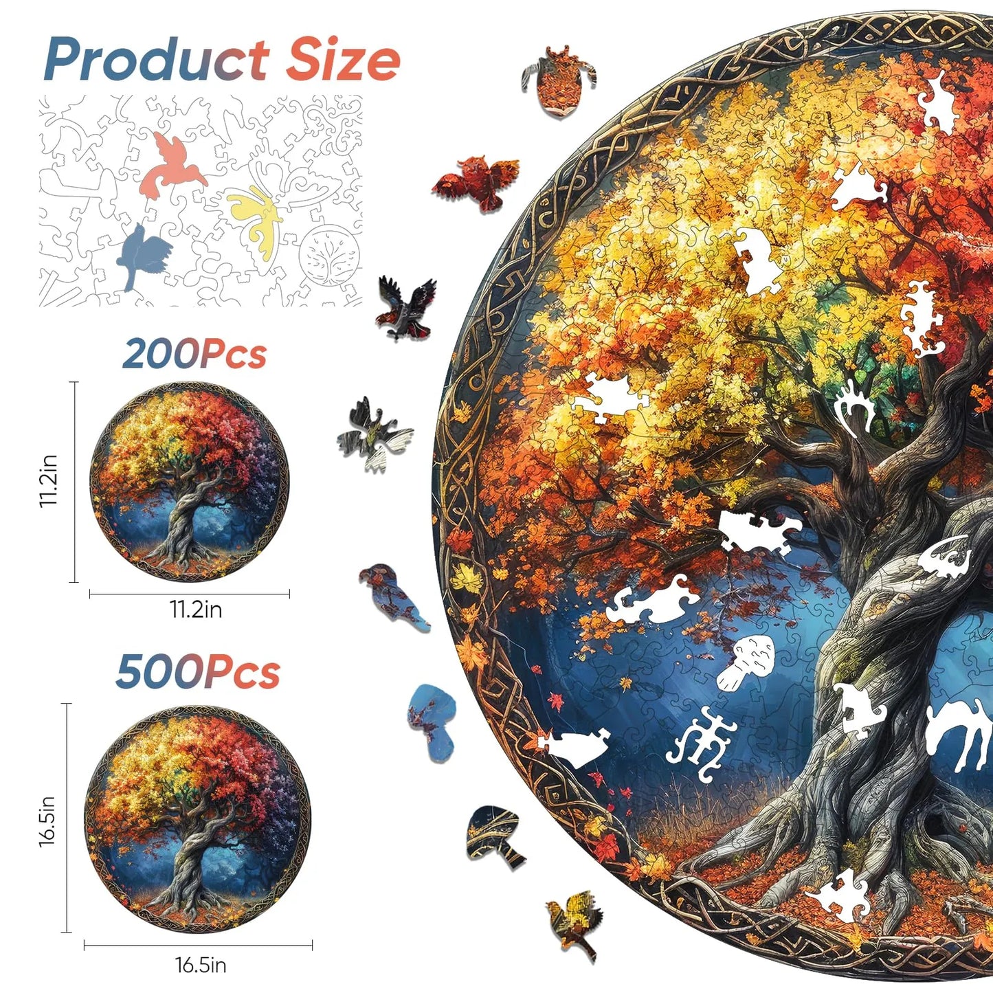 Tree of Life A, Wooden Jigsaw Puzzles