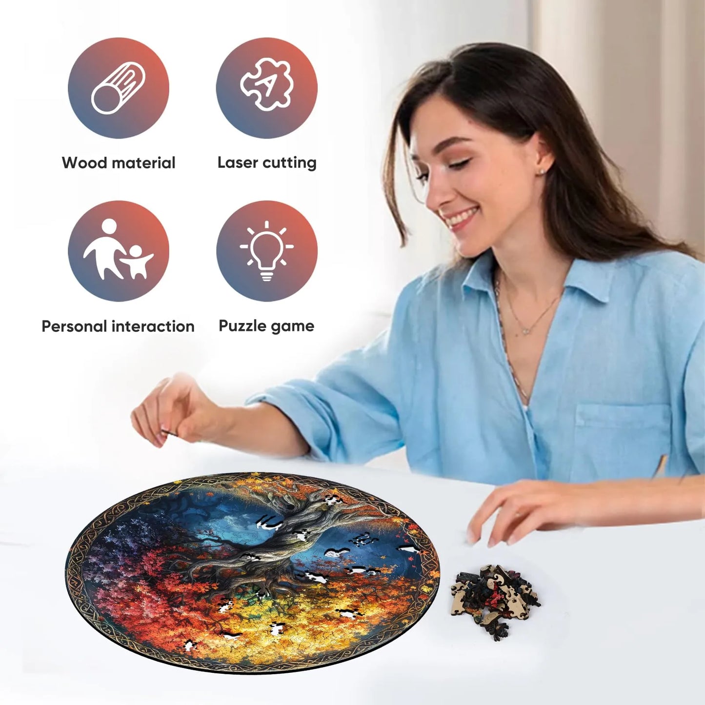 Tree of Life A, Wooden Jigsaw Puzzles