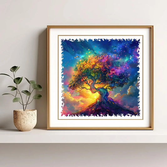 Colorful Tree of Life, Wooden Jigsaw Puzzles