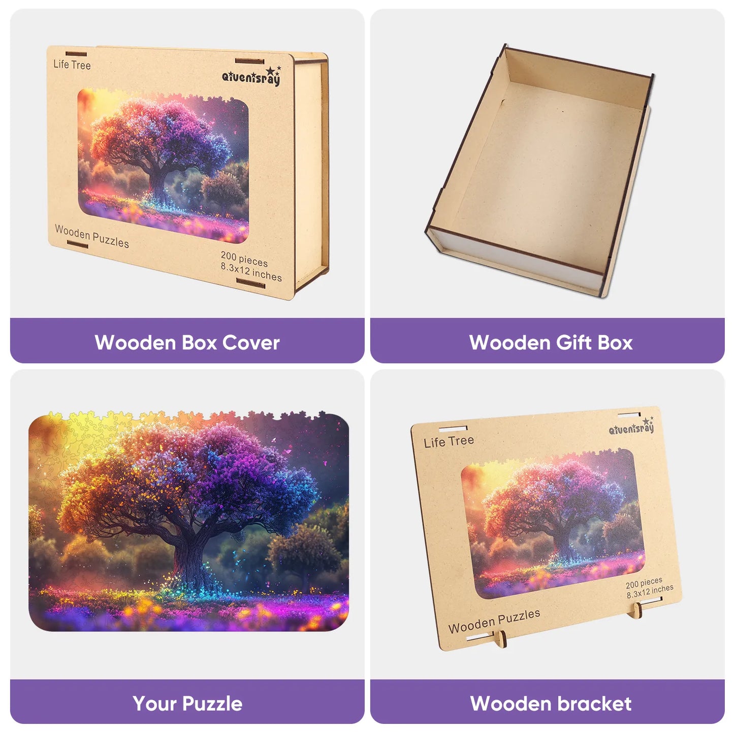 Tree of Life C, Wooden Jigsaw Puzzles