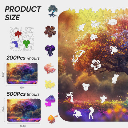 Tree of Life C, Wooden Jigsaw Puzzles