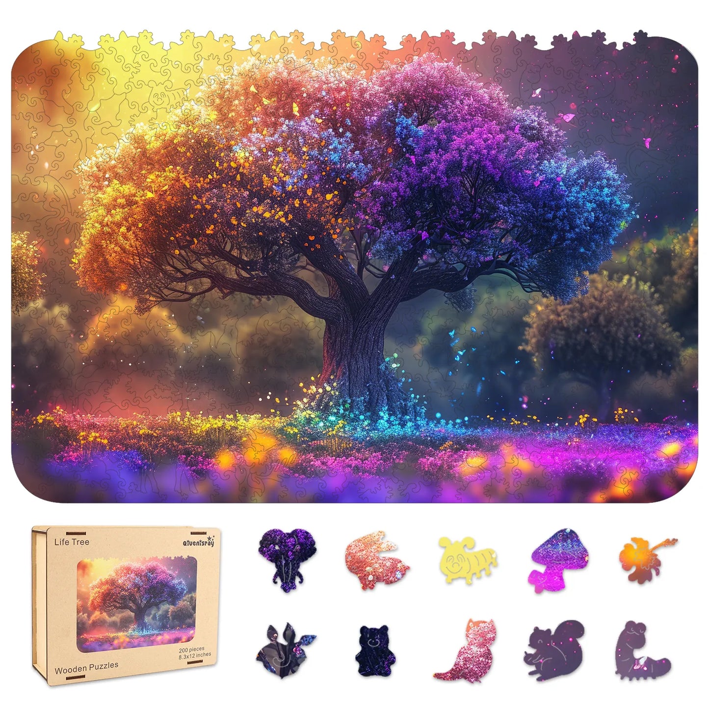 Tree of Life C, Wooden Jigsaw Puzzles