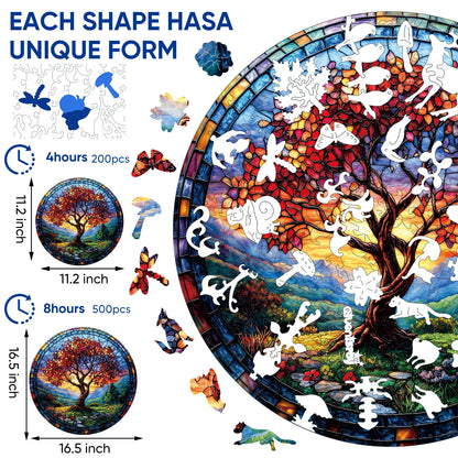 Tree of Life Redwood, Wooden Jigsaw Puzzles