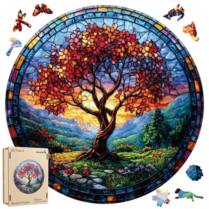 Tree of Life Redwood, Wooden Jigsaw Puzzles