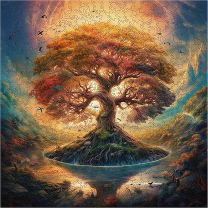 Tree of Life Shadow, Wooden Jigsaw Puzzles