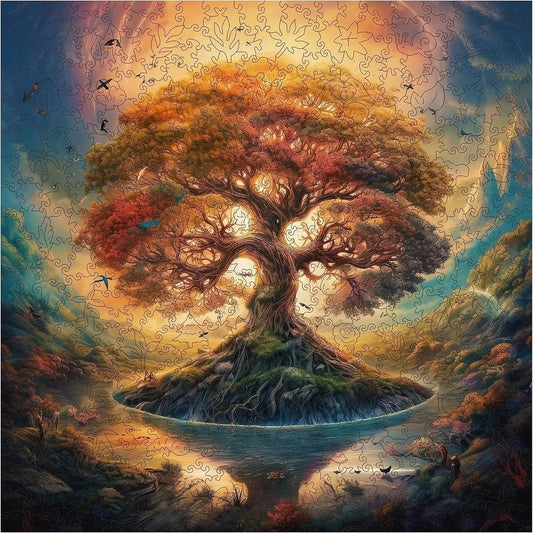 Tree of Life Shadow, Wooden Jigsaw Puzzles