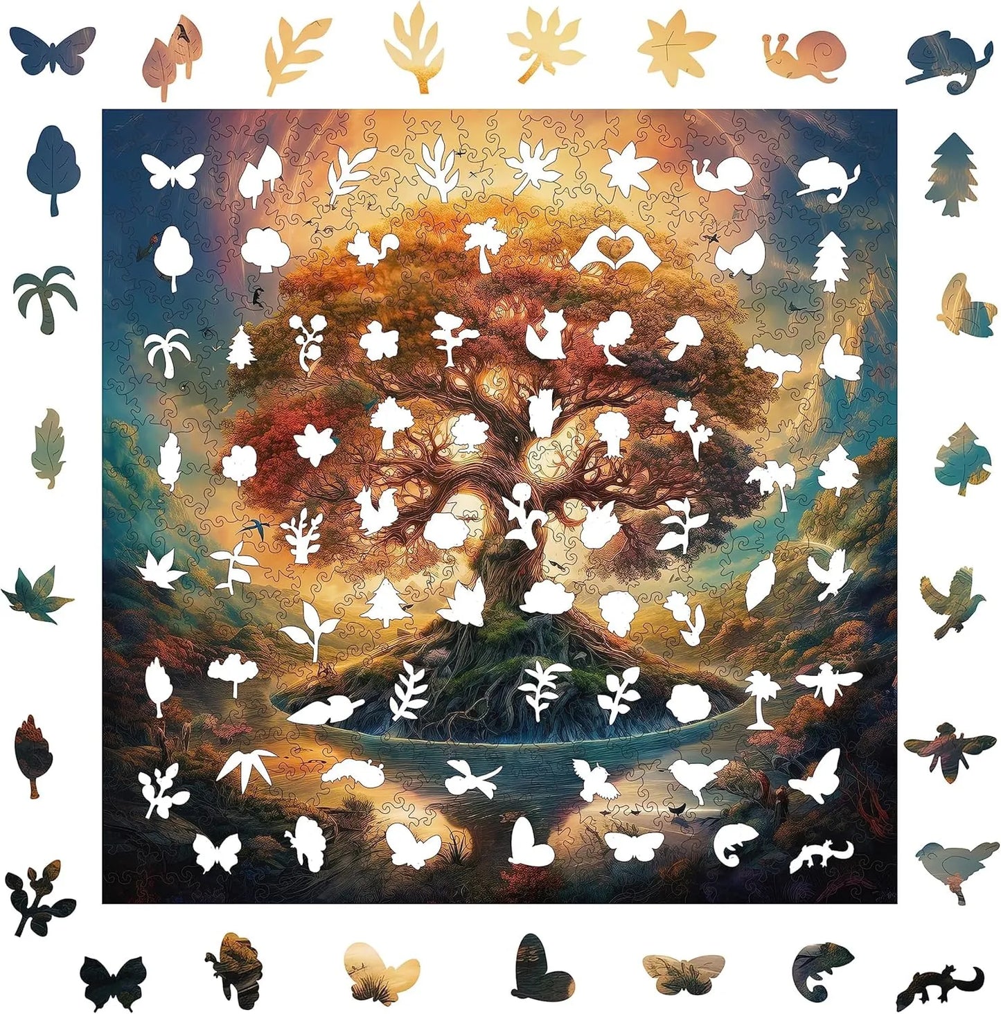 Tree of Life Shadow, Wooden Jigsaw Puzzles
