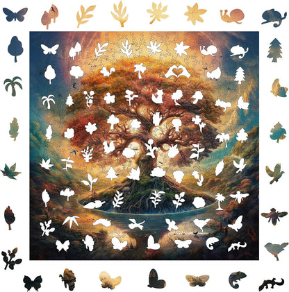 Tree of Life Shadow, Wooden Jigsaw Puzzles