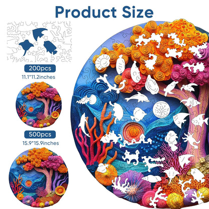 Undersea Coral, Wooden Jigsaw Puzzles