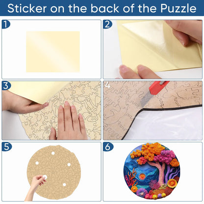 Undersea Coral, Wooden Jigsaw Puzzles