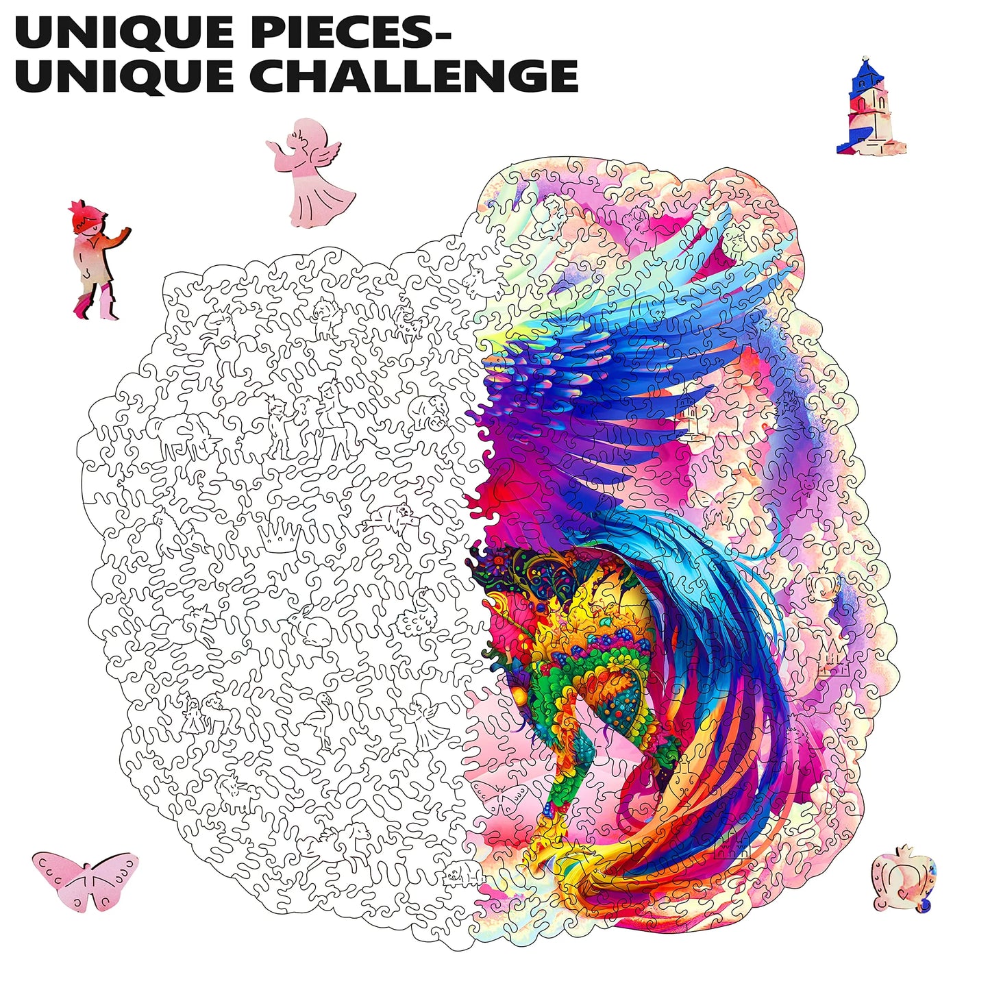 Unicorn, Wooden Jigsaw Puzzles