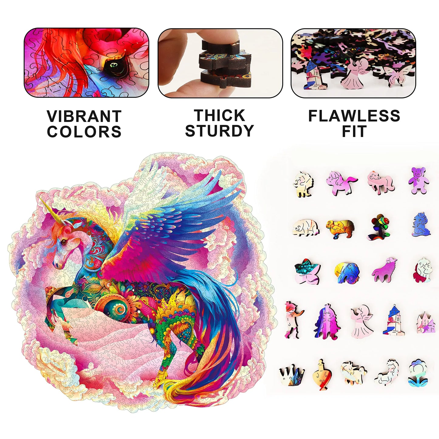Unicorn, Wooden Jigsaw Puzzles