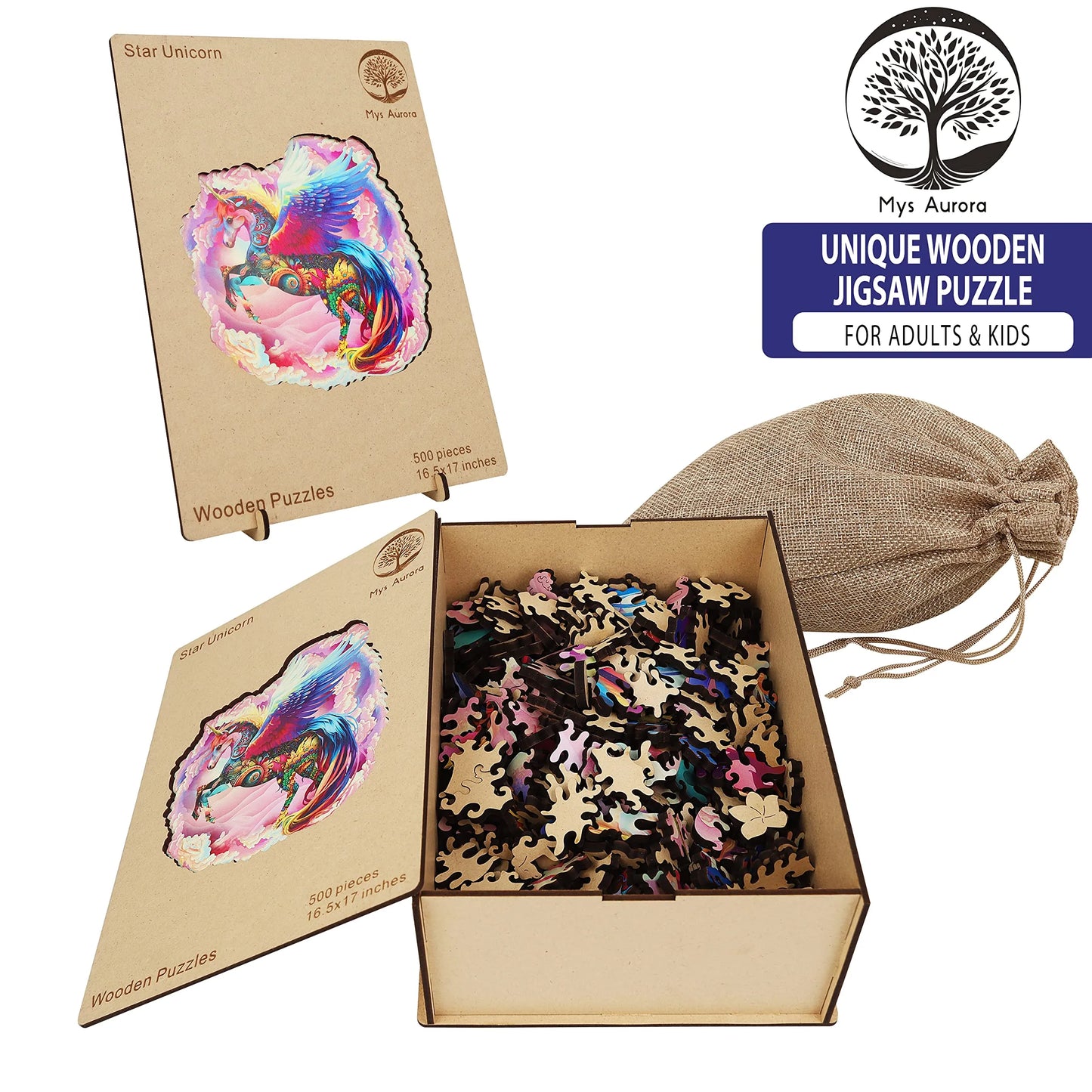Unicorn, Wooden Jigsaw Puzzles