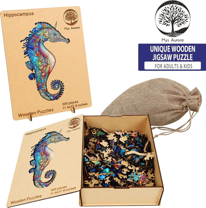 Unicorn Seahorse, Wooden Jigsaw Puzzles