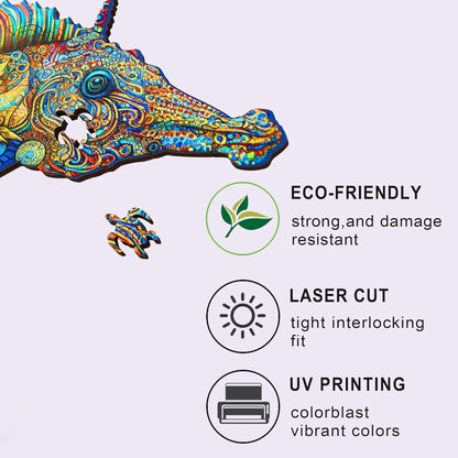 Unicorn Seahorse, Wooden Jigsaw Puzzles