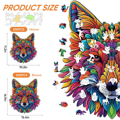 Wolf, Wooden Jigsaw Puzzles