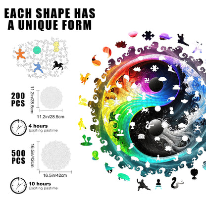 Yin Yang, Wooden Jigsaw Puzzles