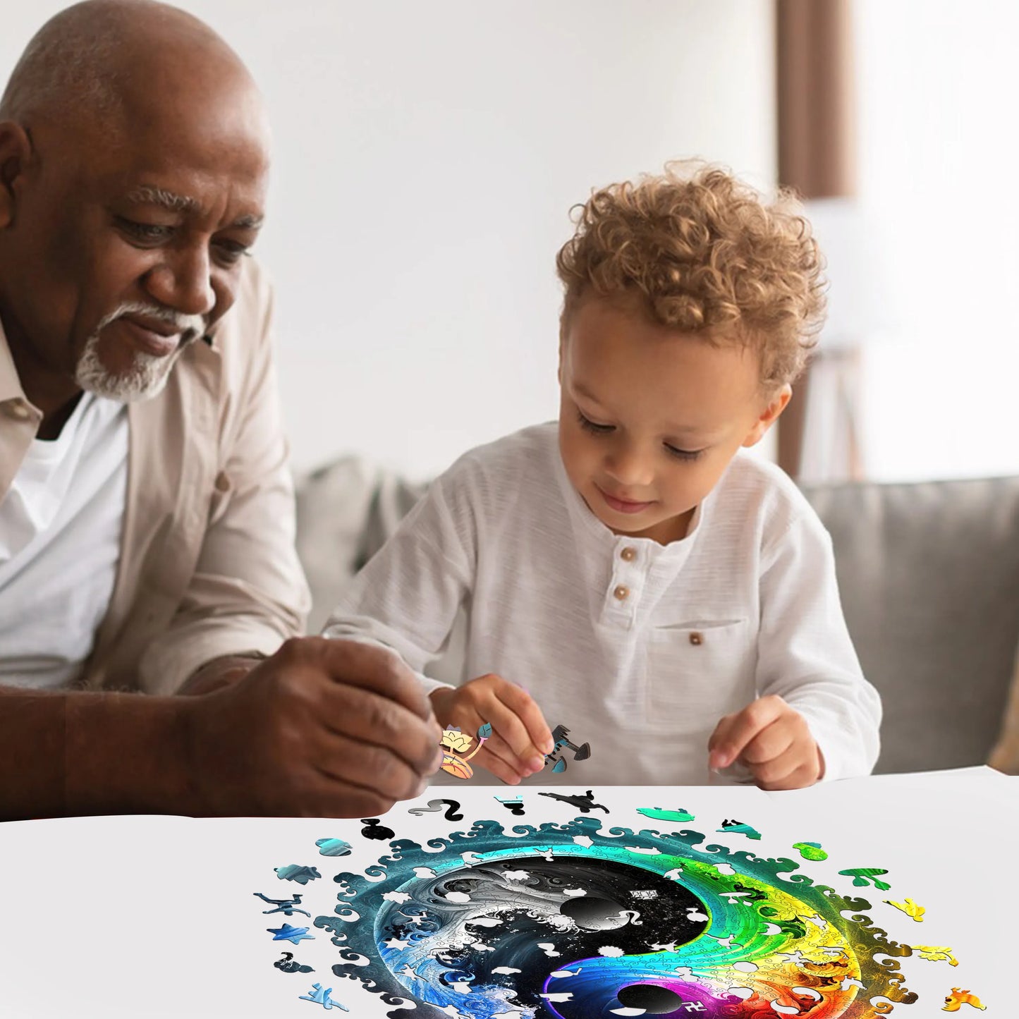Yin Yang, Wooden Jigsaw Puzzles
