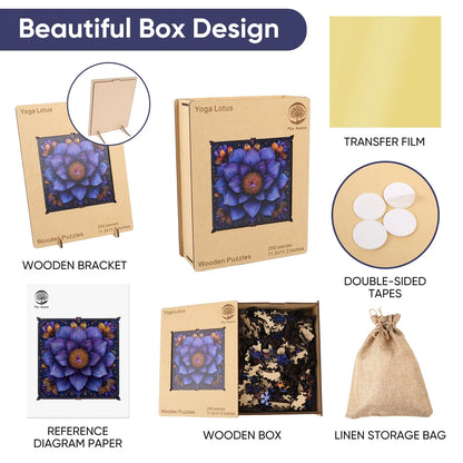 Lotus Yoga, Wooden Jigsaw Puzzles